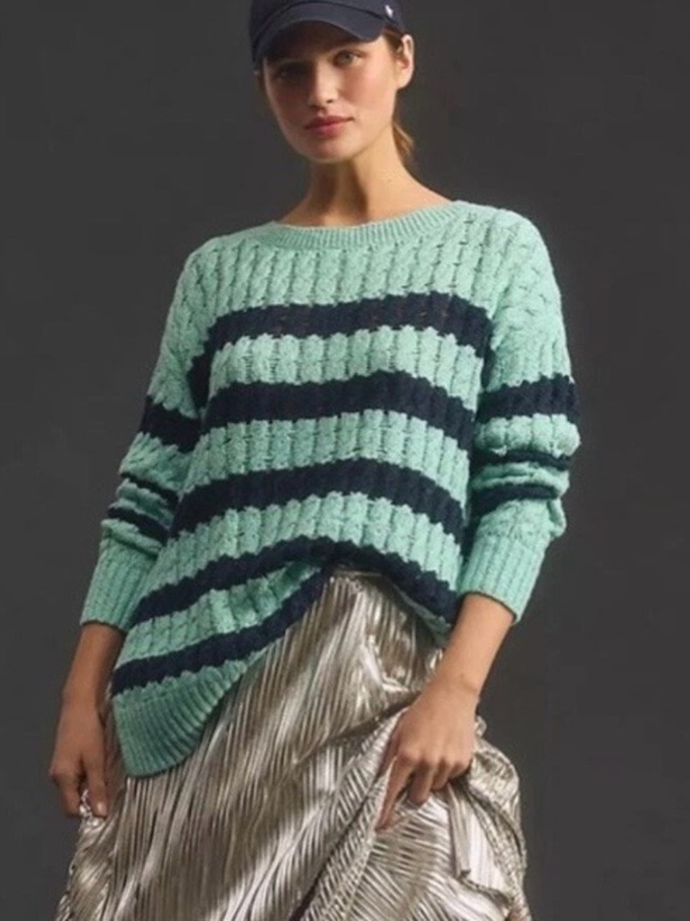 Anthropologie Pilcro Longline Oversized Stitch Sweater Medium NWT